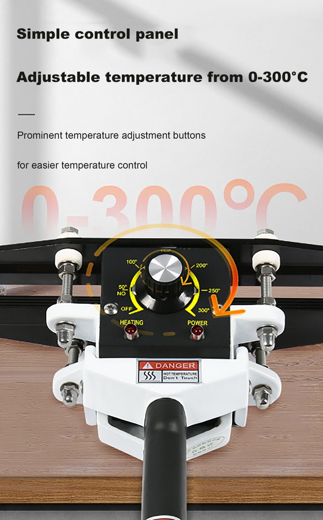 Selladora térmica de 600 mm, máquina de sellado portátil de mano para papel de aluminio y bolsas de papel kraft, 800 W con temperatura ajustable hasta 300 °C, ideal para sellar y embalar