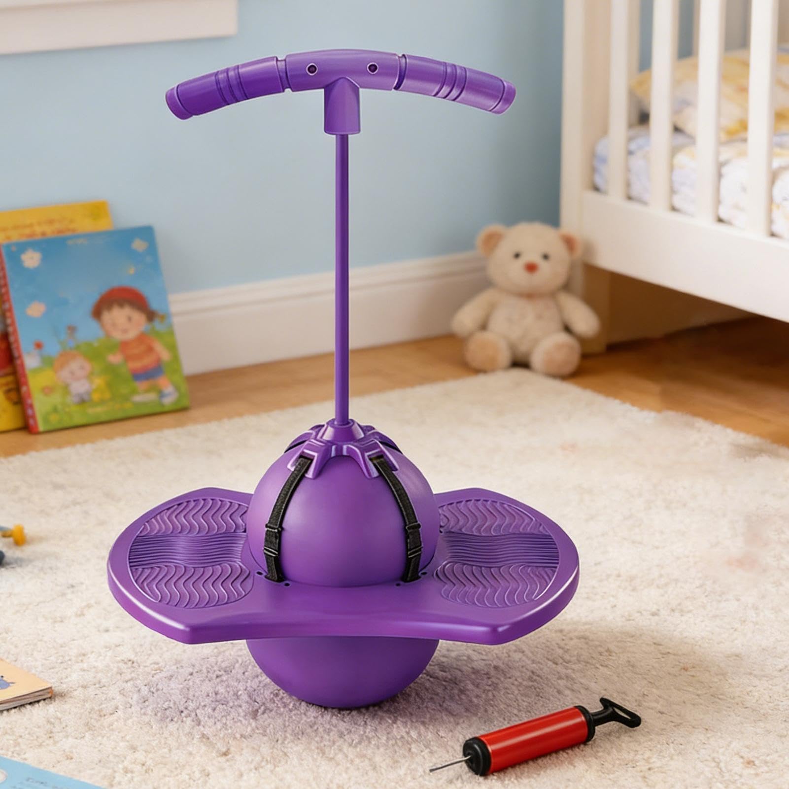 Genérico juguete saltador – antideslizante elástico y – juguetes deportivos con bandeja rebotando, para niños, niñas, sala de juegos, parque deportivo, camping, cumpleaños, fiesta