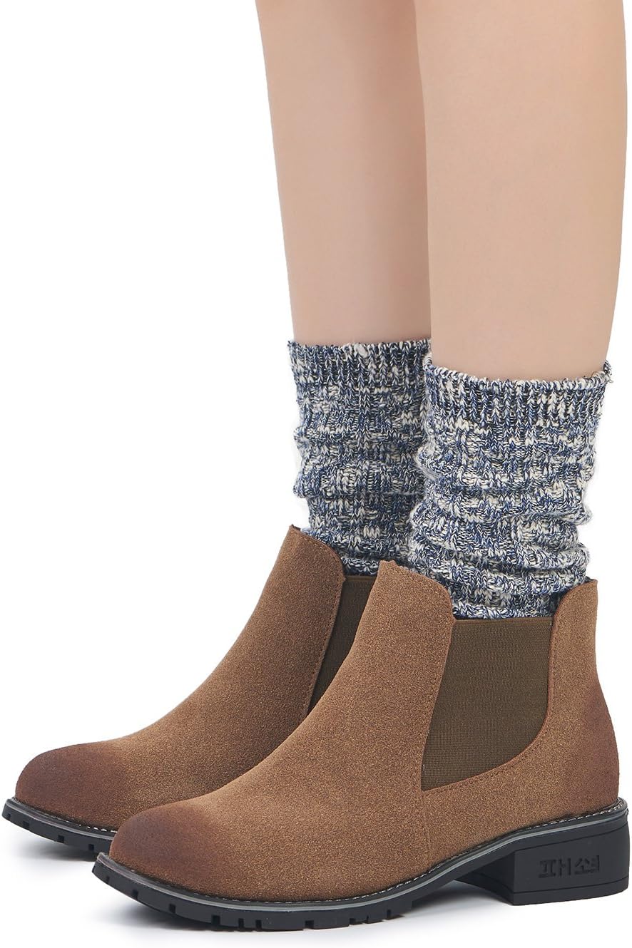 Leotruny Women's Slouch Vintage Knit Cotton Boot Socks - Image 4