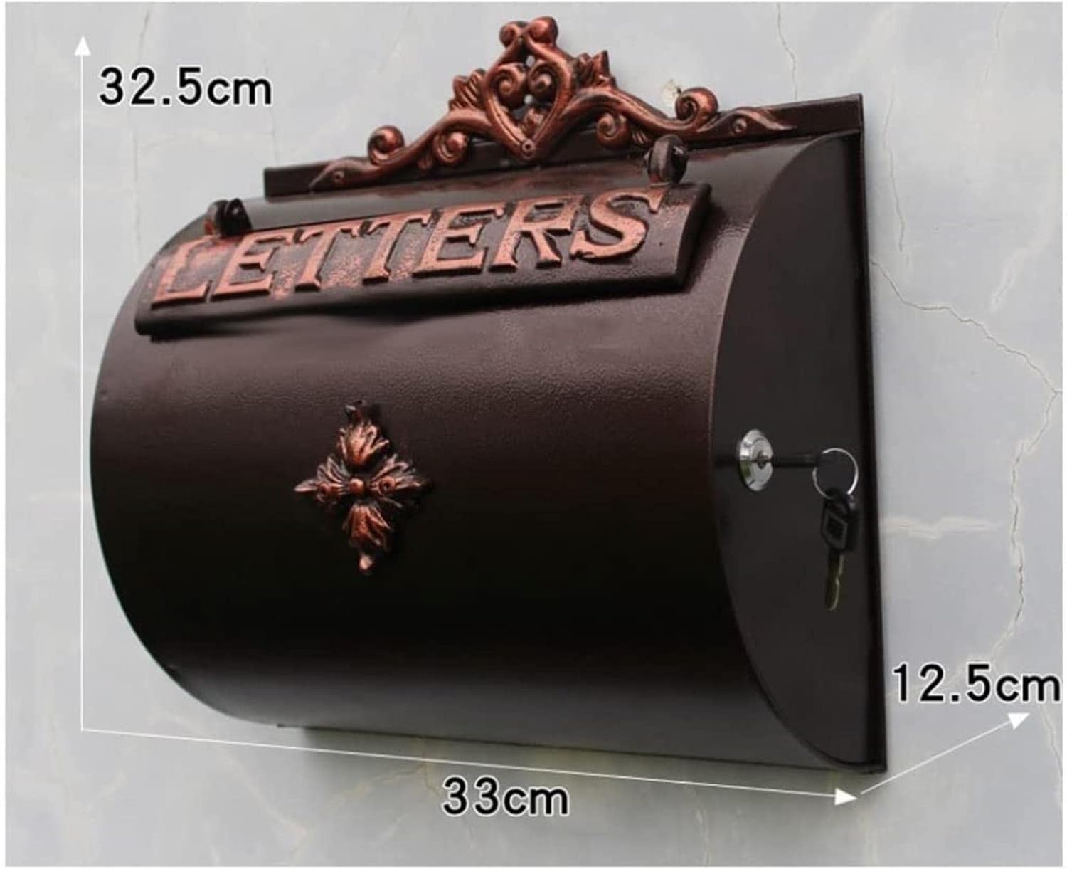 13Inch Wall Mount Letterboxes Mail Drop Collection Boxes Package Lockers Envelopes Mailing Supplies Metal Mailbox Posts