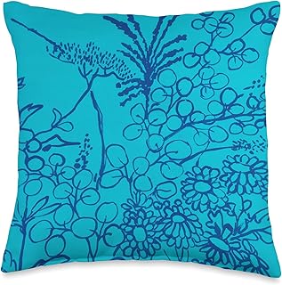 Piano Crisalide PANAREA design hand-painted in Italy in the 60s Throw Pillow, 16x16, Multicolor