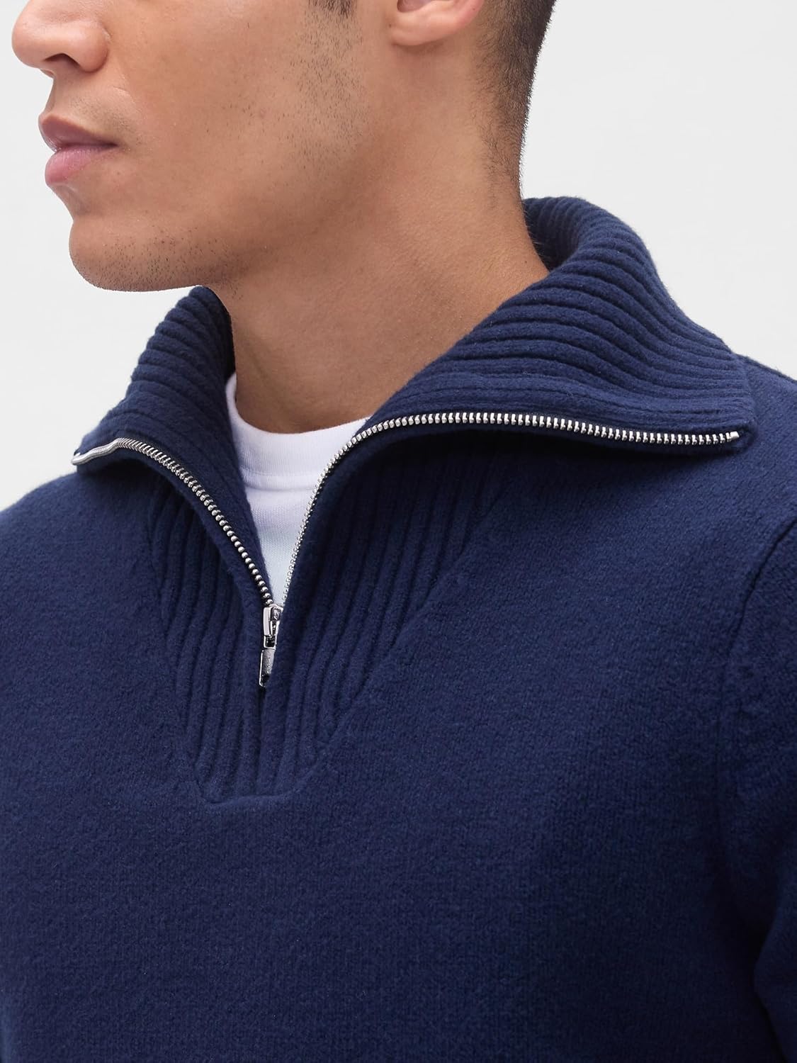 Gap Mens Cashsoft Quarterzip Sweater - Image 4