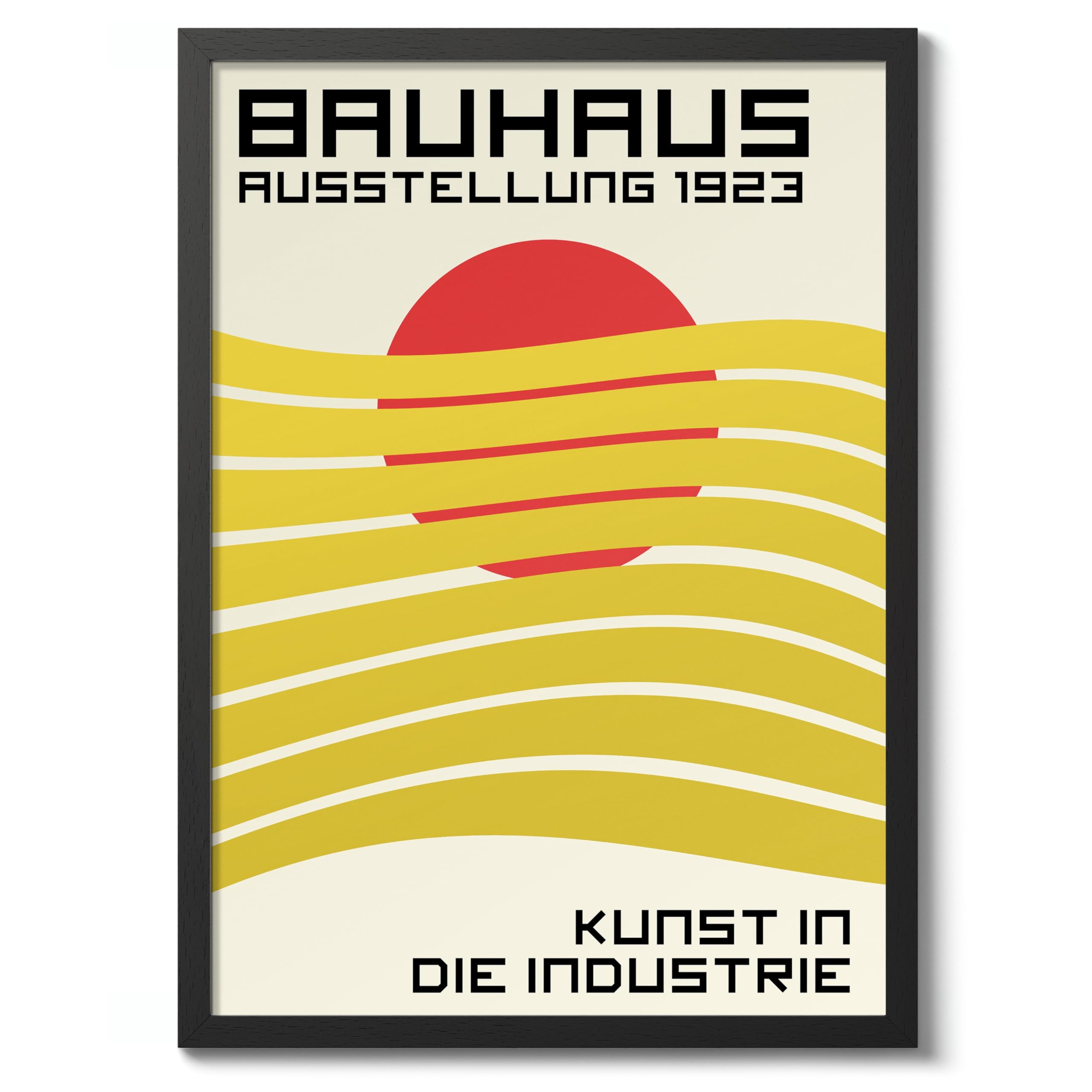 Orange Loop Poster, Bauhaus Print, Framed Abstract Art, Mid-Century Wall Art, Modern Home Decor, Gift Idea, Archival Matte, A2 (Print Only) - 59.4x42cm — view 14