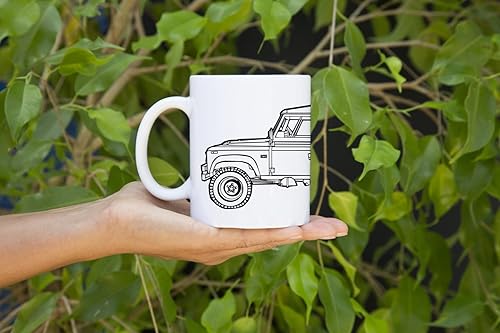 KillerBeeMoto 11 Oz Coffee Mug Limited Release British Land Rover Series 3 Off Road Vehicle