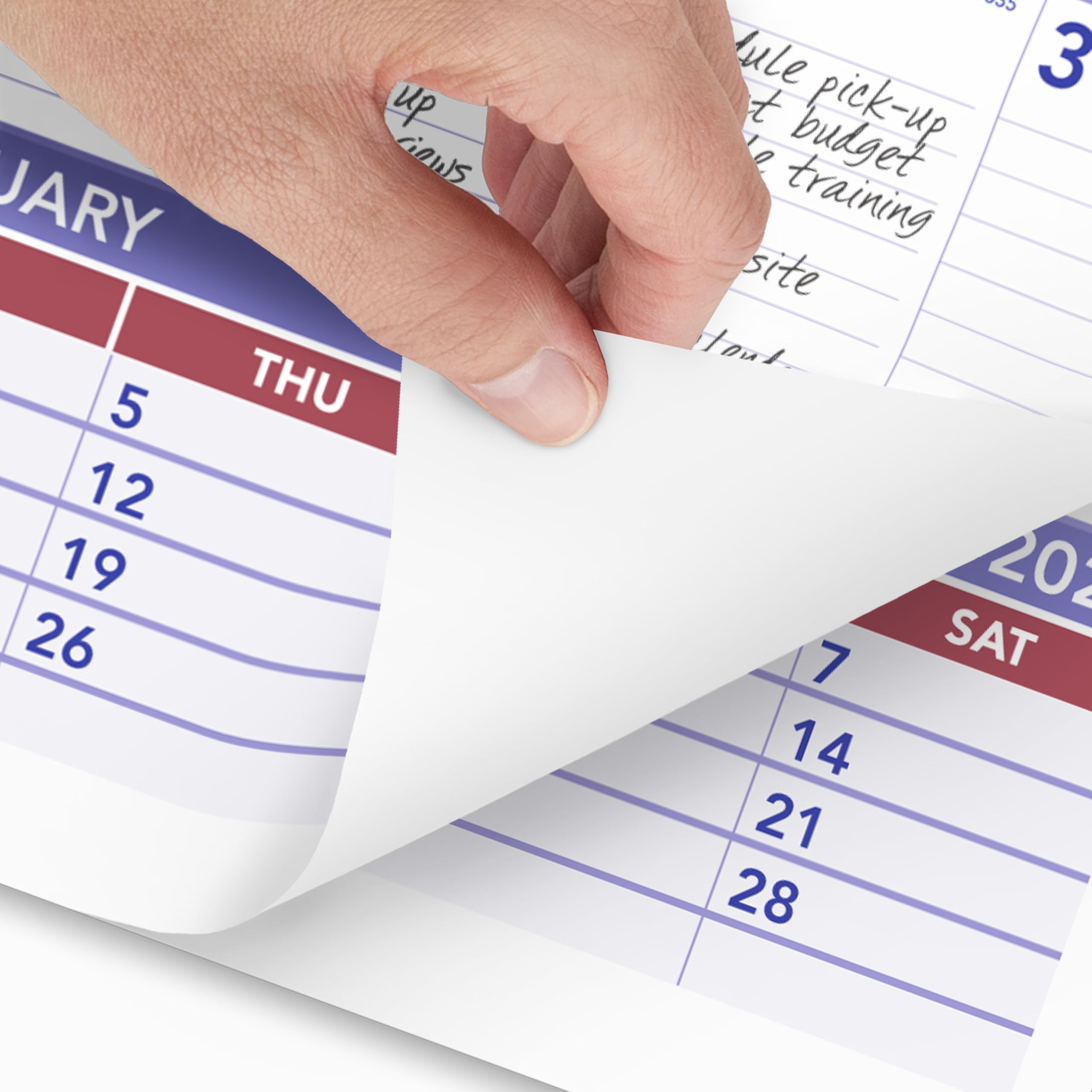 AT-A-GLANCE 2026 Wall Calendar, 15.5" x 22.75", Large, 3-Month Reference (PM62826) - Image 2