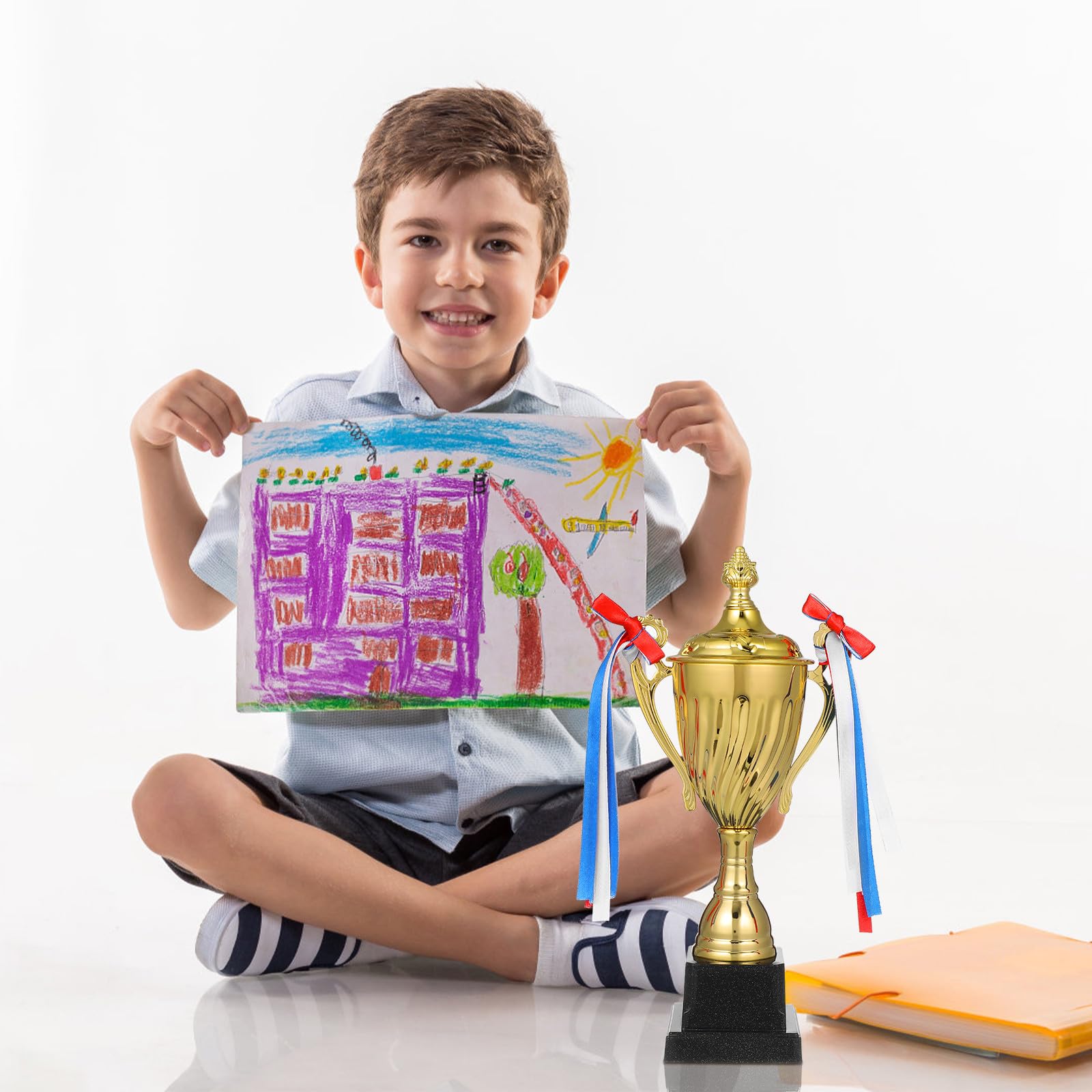 Trofeo Metálico Dorado de Competición, Premio Grande para Campeón
