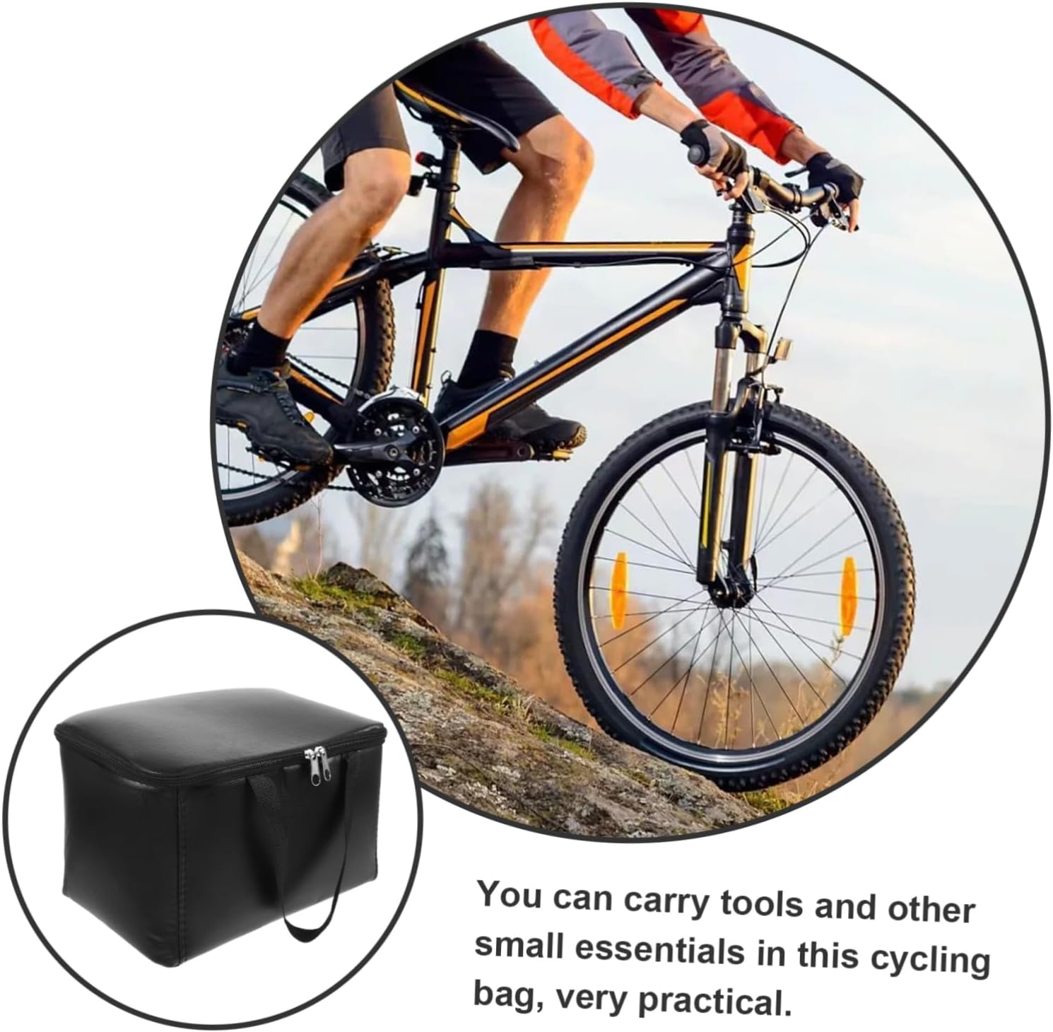 SUPVOX Capacity Bike Pouch Front Bag for Mountain and Road Tank Bag for Easy Access to Essentials during Travel and Outdoor Adventures