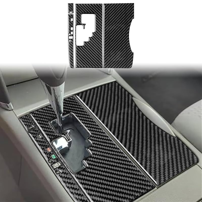 Adesivo decorativo de fibra de carbono para acabamento da caixa do câmbio Toyota Camry 2007 a 2011 HJGHR Black 04