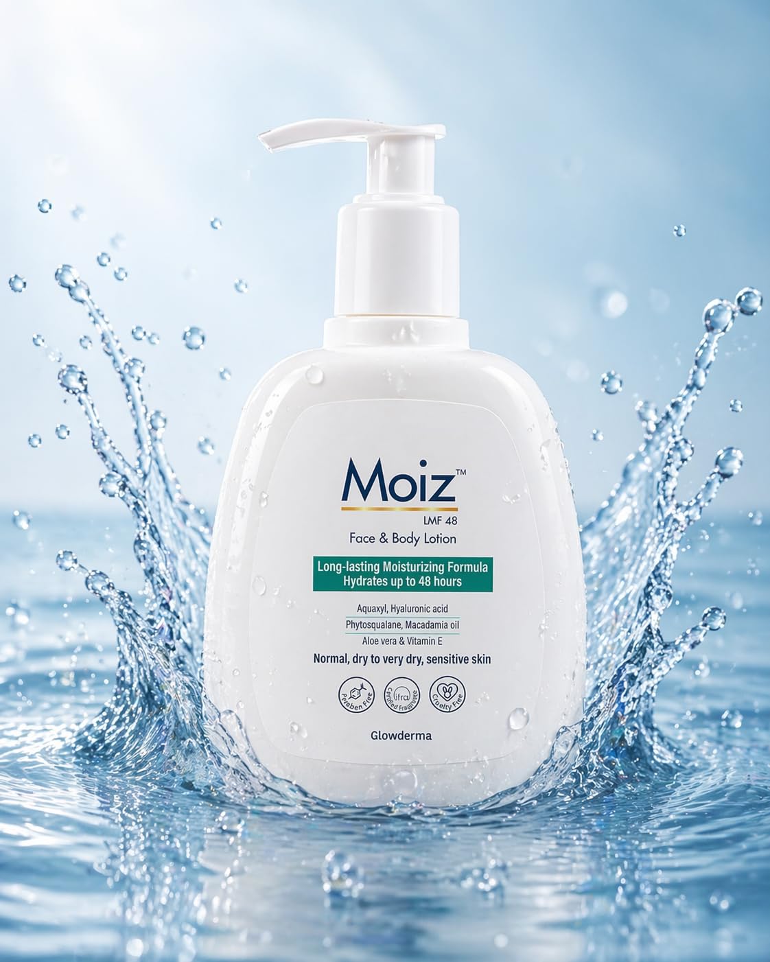 Moiz LMF 48 Lotion | 48 Hour Long-Lasting Moisturizer | Formulated