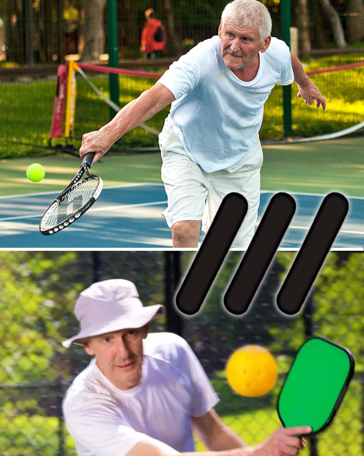 Cinta de Plomo Adhesiva de Tenis Golf Pickleball 5g 12 pcs Negro