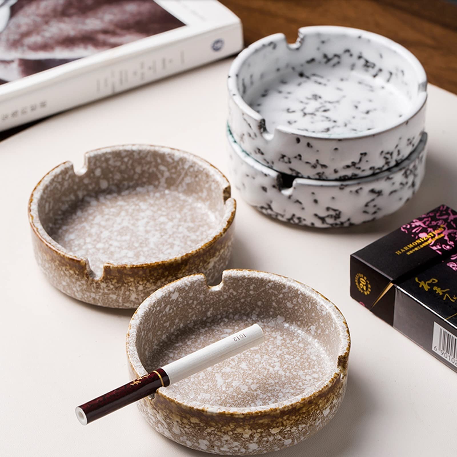 Amazon.com: Ash Tray Outdoors Nordic Ceramic Ashtray Living Room