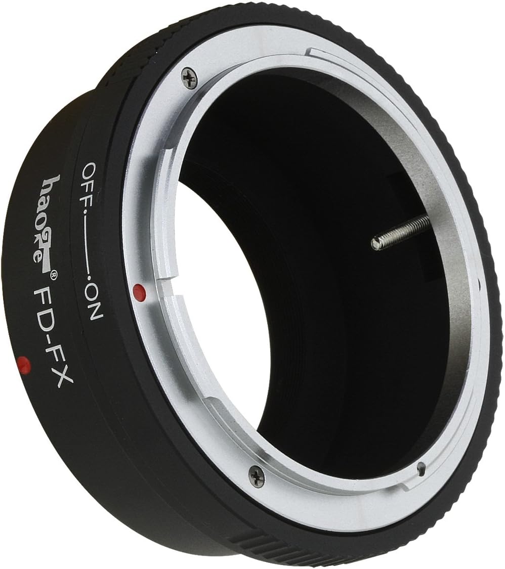 Haoge Lens Mount Adapter for Canon FD Lens to Fujifilm Fuji X FX Mount Camera Such as X-A2 X-A3 X-A5 X-A10 X-A20 X-E1 X-E2 X-E2s X-E3 X-H1 X-M1 X-Pro1 X-Pro2 X-T1 X-T2 X-T3 X-T10 X-T20 X-T30 X-T100