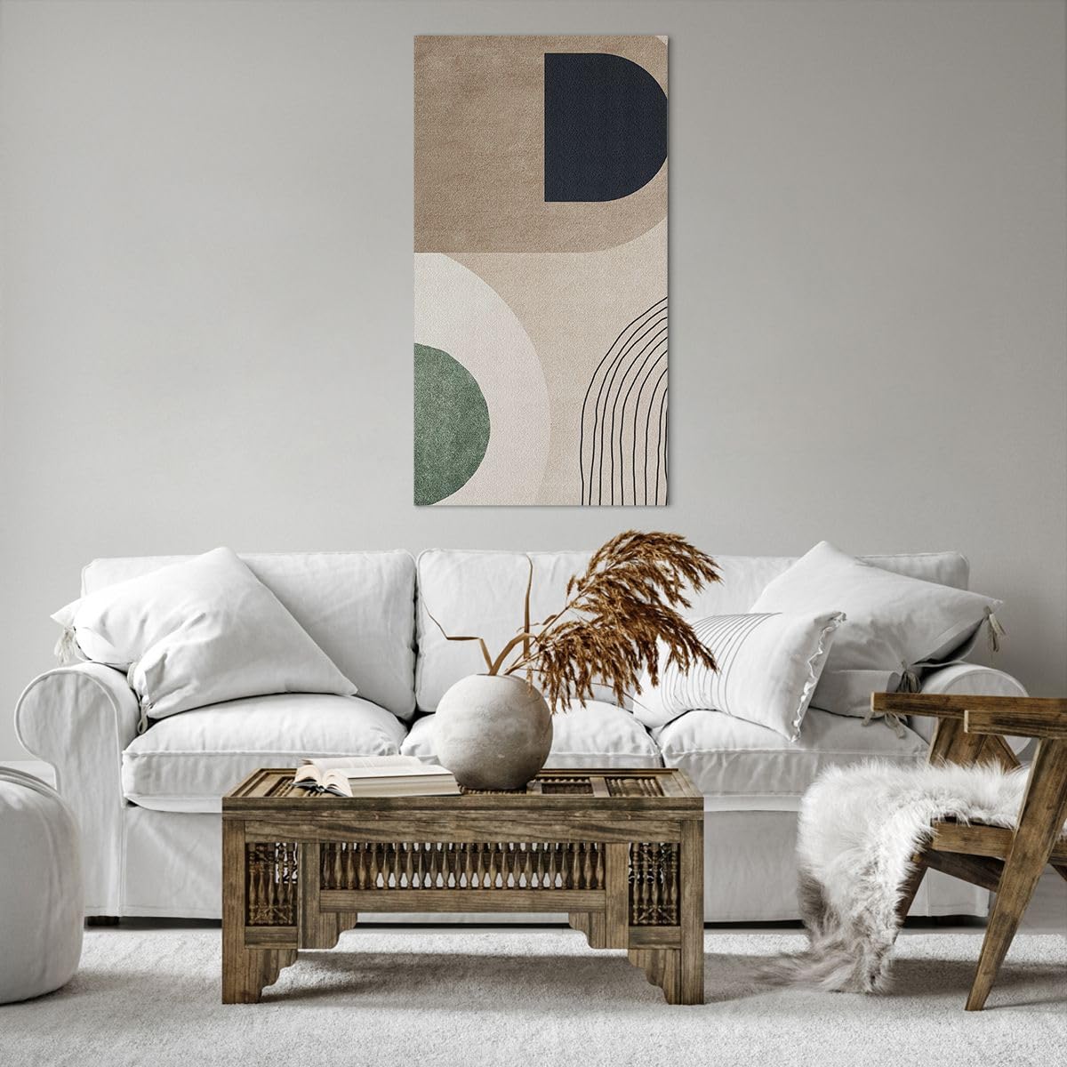 Cuadros Decoracion Salon Minimalismo Pedazo Abstracción Lienzos decorativos 65x120cm Cuadro Sobre Lienzo Moderno Vertical Dormitorio Cuadros Pared Imágenes Wall Art Prints Decor Grande PA65x120-5665