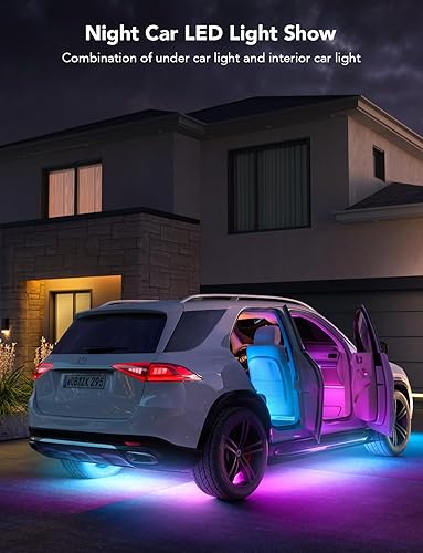 Miniatura 3 de Govee Luces subterráneas para automóvil, 8 luces RGBIC para debajo del automóvil con 16 millones de colores y 45 modos de escena, luces exteriores