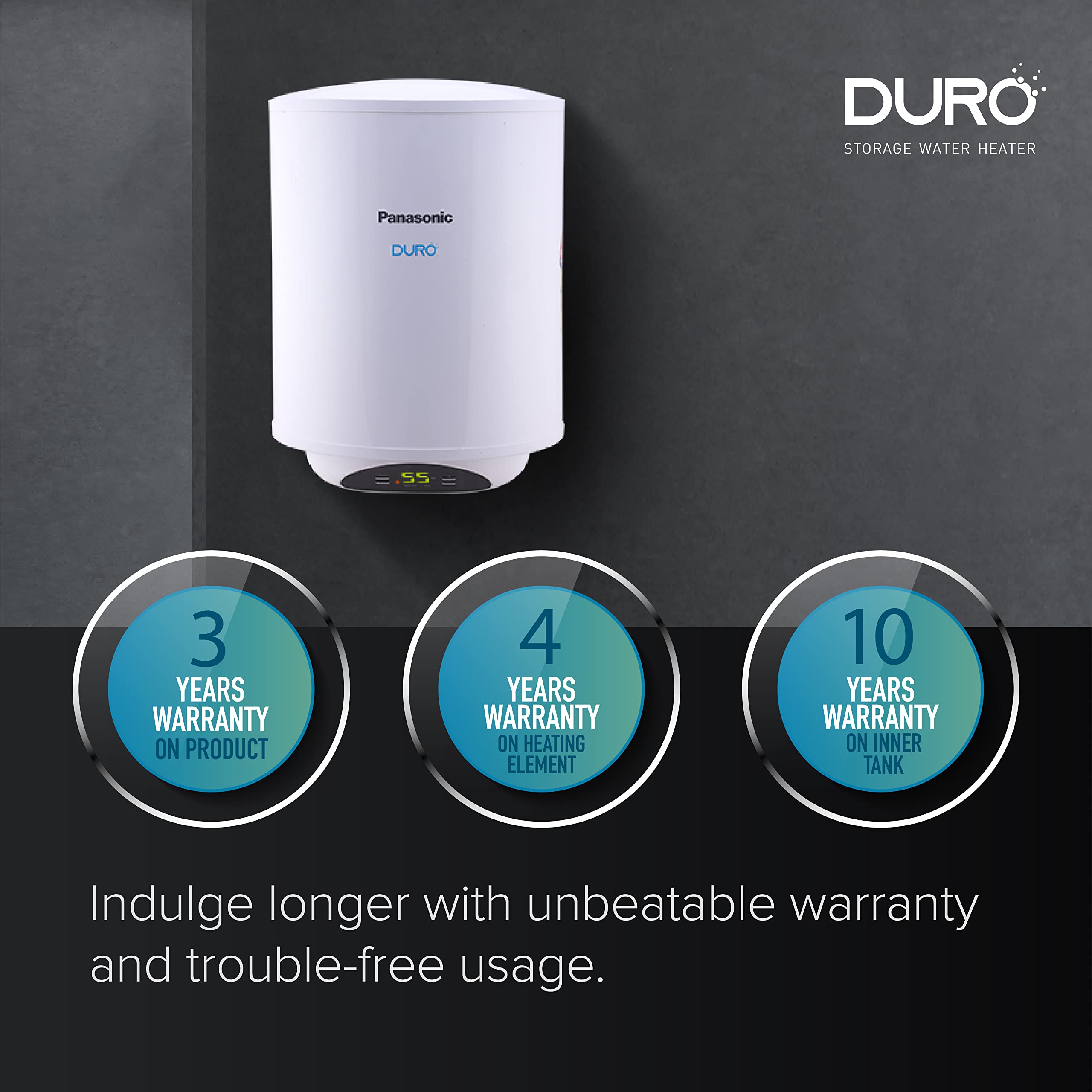 Buy Panasonic Duro Digi 15L Water Heater (White) with Free Pipe and  Installation Online at Low Prices in India - Amazon.in