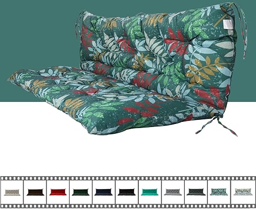 Miniatura 38 de Cojín de columpio para porche de tres asientos, cojines impermeables de repuesto con respaldo, muebles de jardín al aire libre, patio, cojines