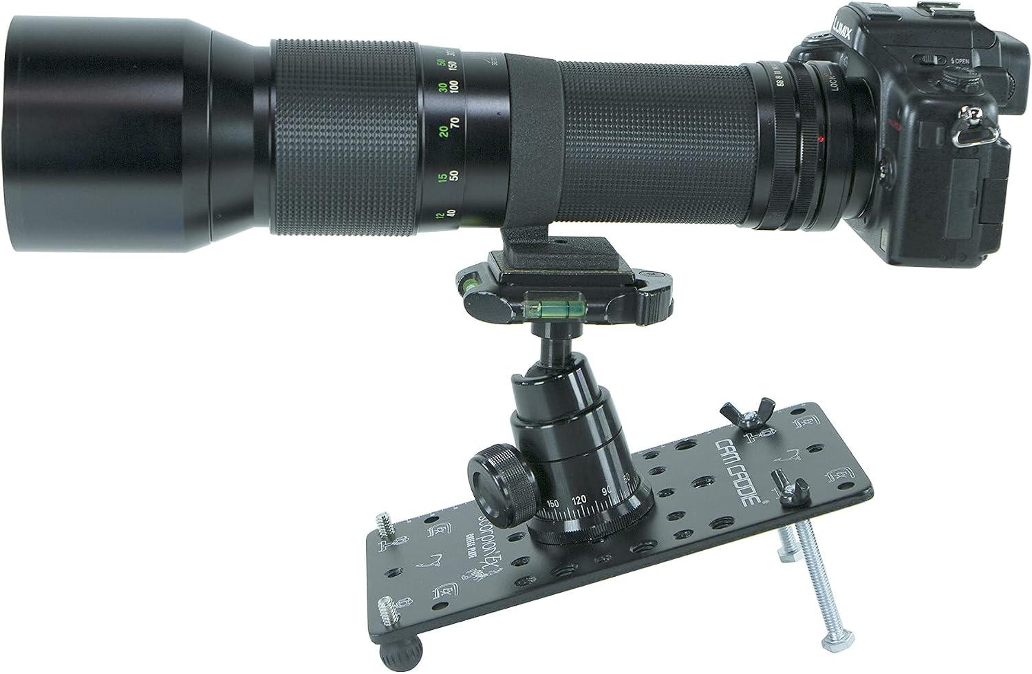 Cam Caddie Ultra Flat Low Angle Cheese Plate POD/Tripod Mount for DSLR, Mirrorless and Action Cameras