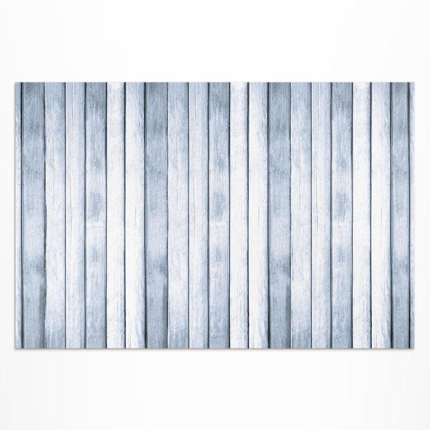 Tapis de terrasse 140x210 cm effet planches grises pour sublimer votre porche