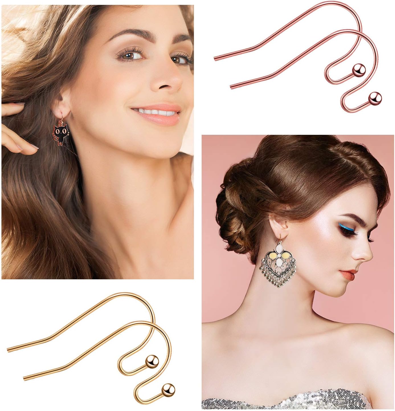 Earring Hooks, 220 Pieces French Earring Hooks Ear Wire image 4