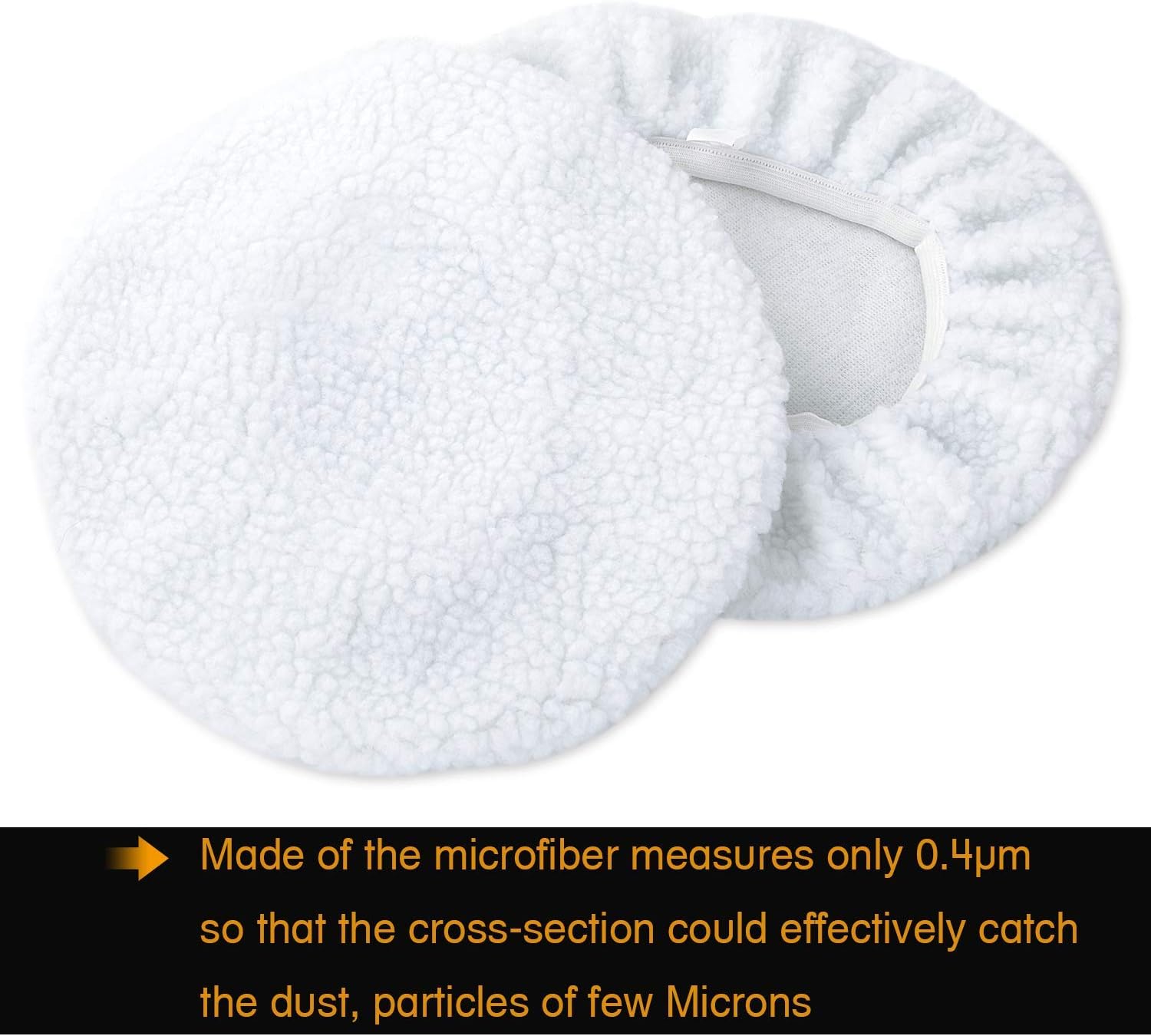 GOOACC Car Polisher Bonnet, (9 to 10 Inches) Waxers Bonnet Set,Max Waxer Bonnet Polishing Pad for Most Car Clean Waxer Polishers, Pack of 5Pcs