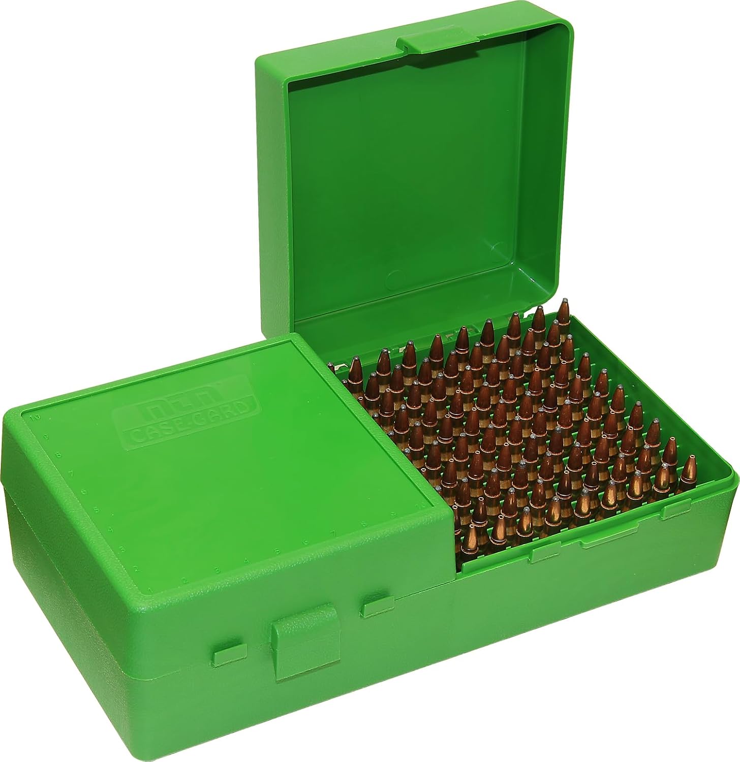 MTM Case-Gard RS200-10 Ammo Box 200 Round Flip-Top 223 204 Ruger 6x47, USA Made, Green