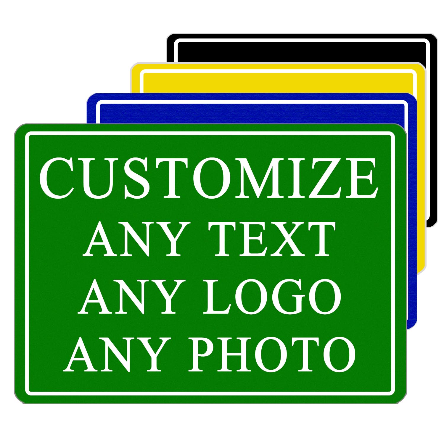 Custom Sign, Personalized Street Sign Metal with Your Text, Name, Logo, Photo for Office, Business, Workplace, Home, Cafe, Bar, Indoor, Outdoor