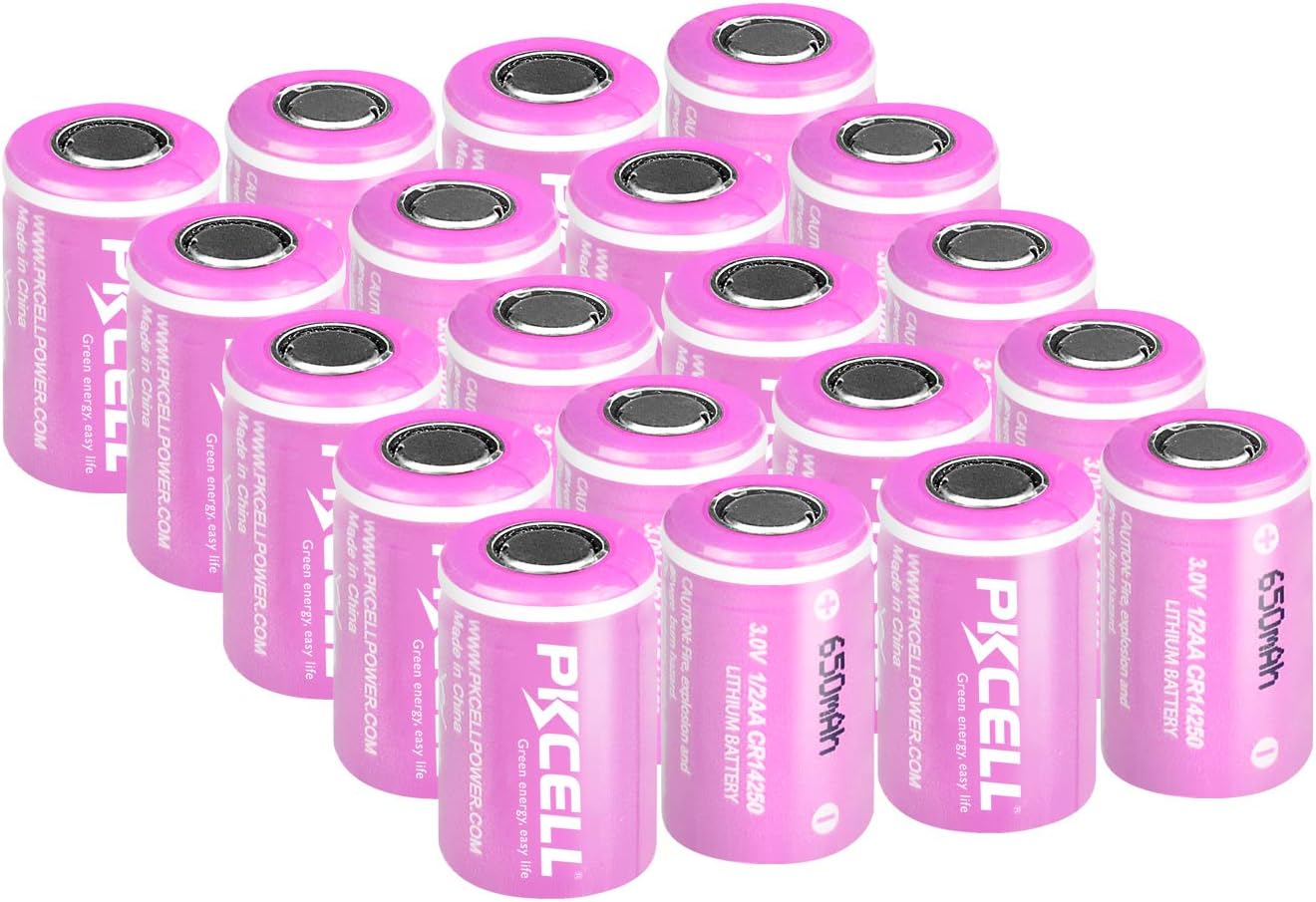 PKCELL 1/2AA Size 3v Li/MonO2 Battery CR14250 for Snuza