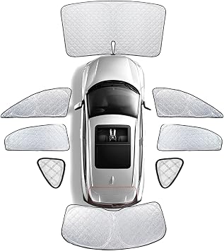 セレナ C27系 SERENA 2016年8月~2022年に適用 プライバシーサンシェード 車用 全窓用 5層構造 遮光 断熱 紫外線カット サイドサンシェード 専用設計 簡単着脱 車中泊 キャンピング グッズ 1台分 マルチサンシェード 車窓日よけ カーテン(サイズ: セレナ C27系)