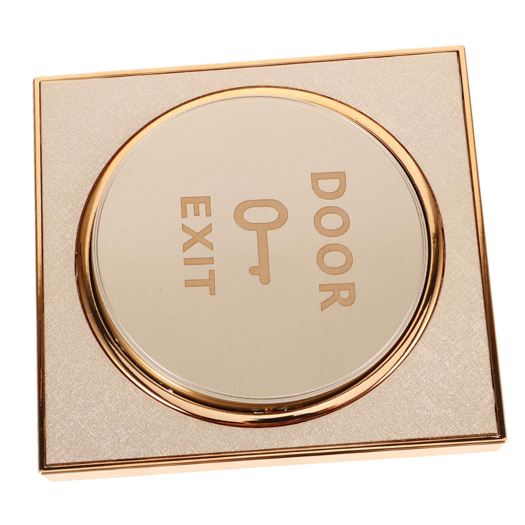 Tofficu 5 Pièces de bouton de contrôle d'accès portes dirigé clé poussoir panneaux muraux couverture de cloche de porte bouton poussoir de sortie de porte Doré