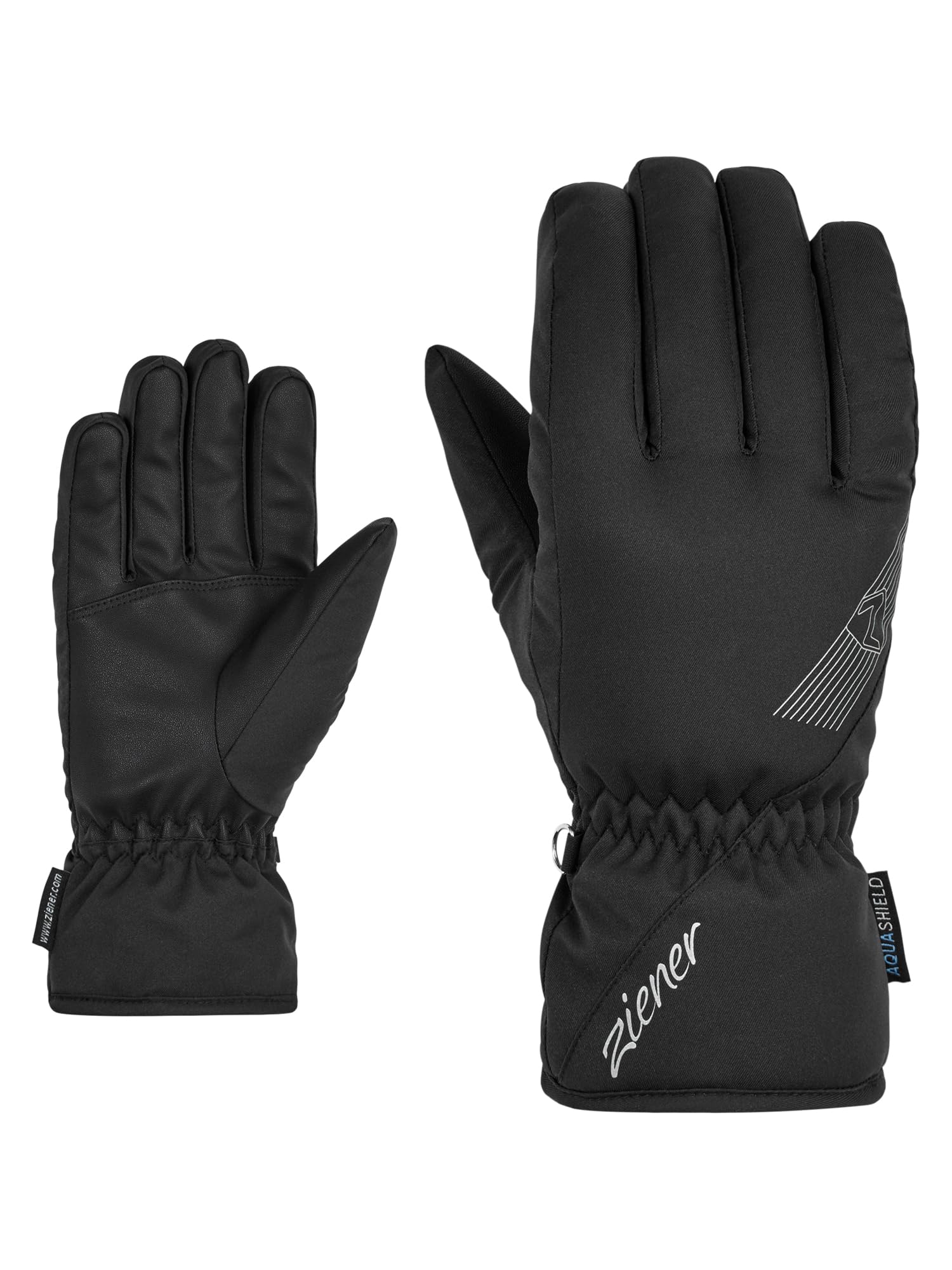 Ziener Women's KORENA Ski Gloves/Winter Sports | Waterproof, Breathable, Black, 6