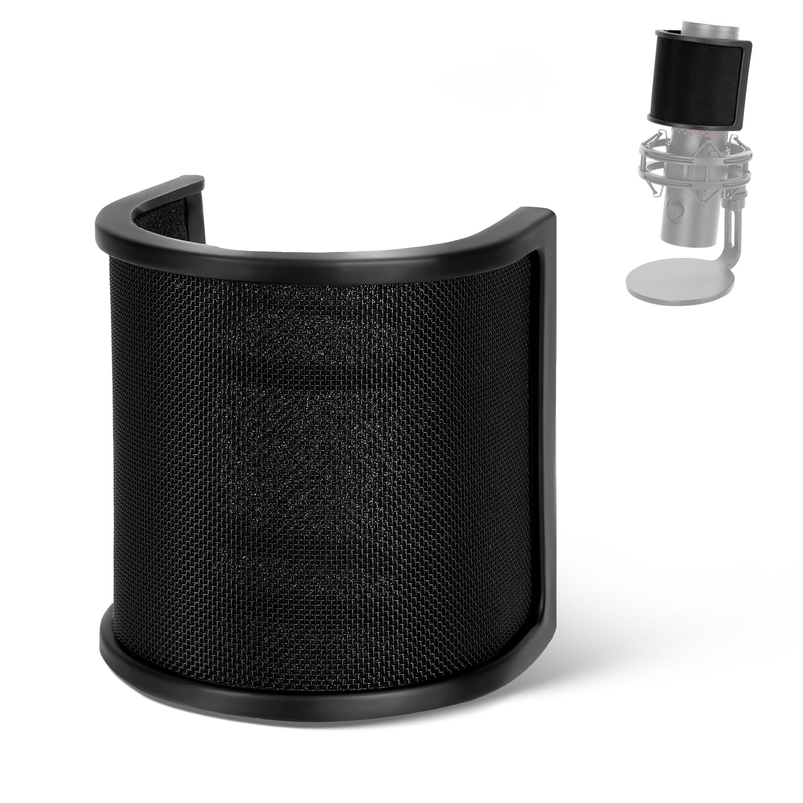 Microphone Pop Filter for HyperX, Mic Pop Shield Compatible with HyperX QuadCast 2 USB Mic