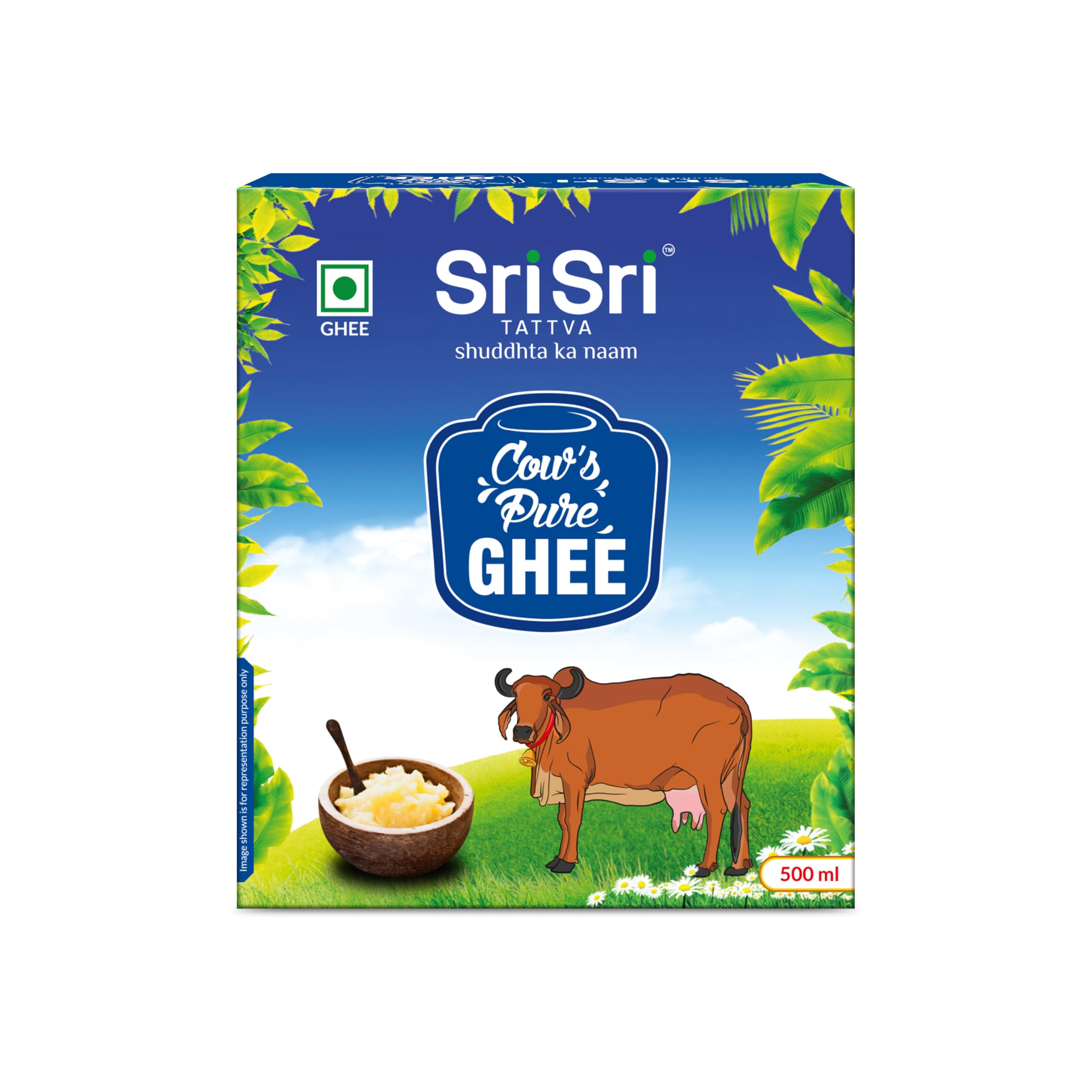 Sri Sri TATTVA Shuddhta Ka Naam | Cow Ghee - Pure Cow Ghee For Better Digestion And Immunity - 500Ml (Pack Of 3) (B07H2CS5JX) Amazon Price History, Amazon Price Tracker