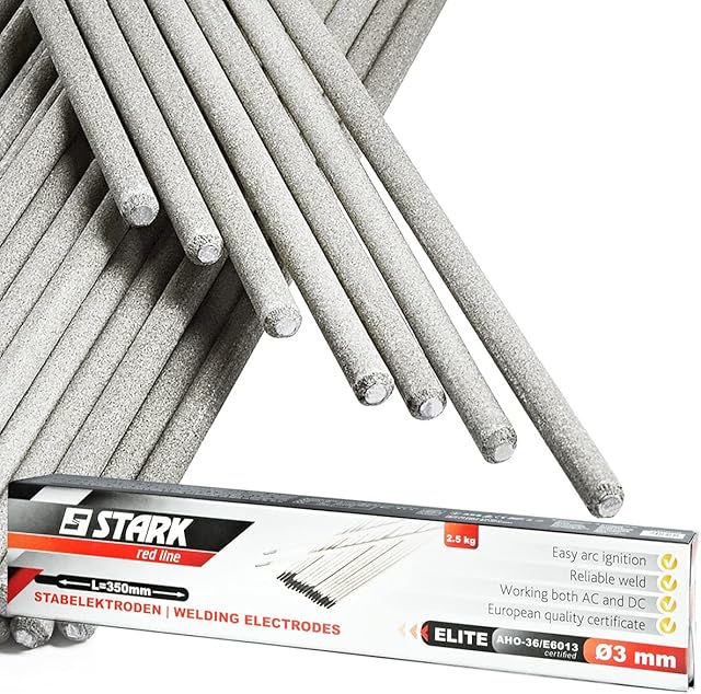 STARK Arc Welding Electrodes Rod 3mm x 350mm, All-Round Electrode (2,5Kg / ca 88 pcs)