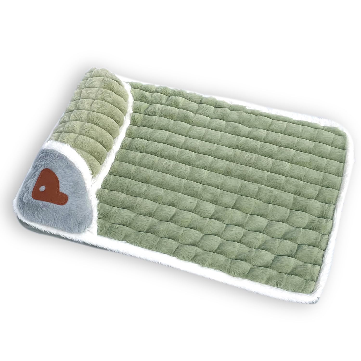 Generisch Orthopädisches Hundekissen für Kleine & Mittelgroße Hunde - Waschbar, rutschfest mit Hohem Rand - Abnehmbarer Bezug (Braun, S: 50×35 cm)