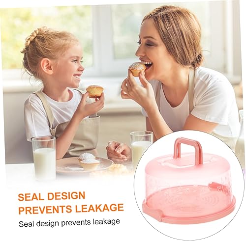 Miniatura 8 de SOLUSTRE 1 caja para tartas potable para tartas, soporte extra alto, soporte para tartas, kit de decoración de tartas, contenedor con tapa,