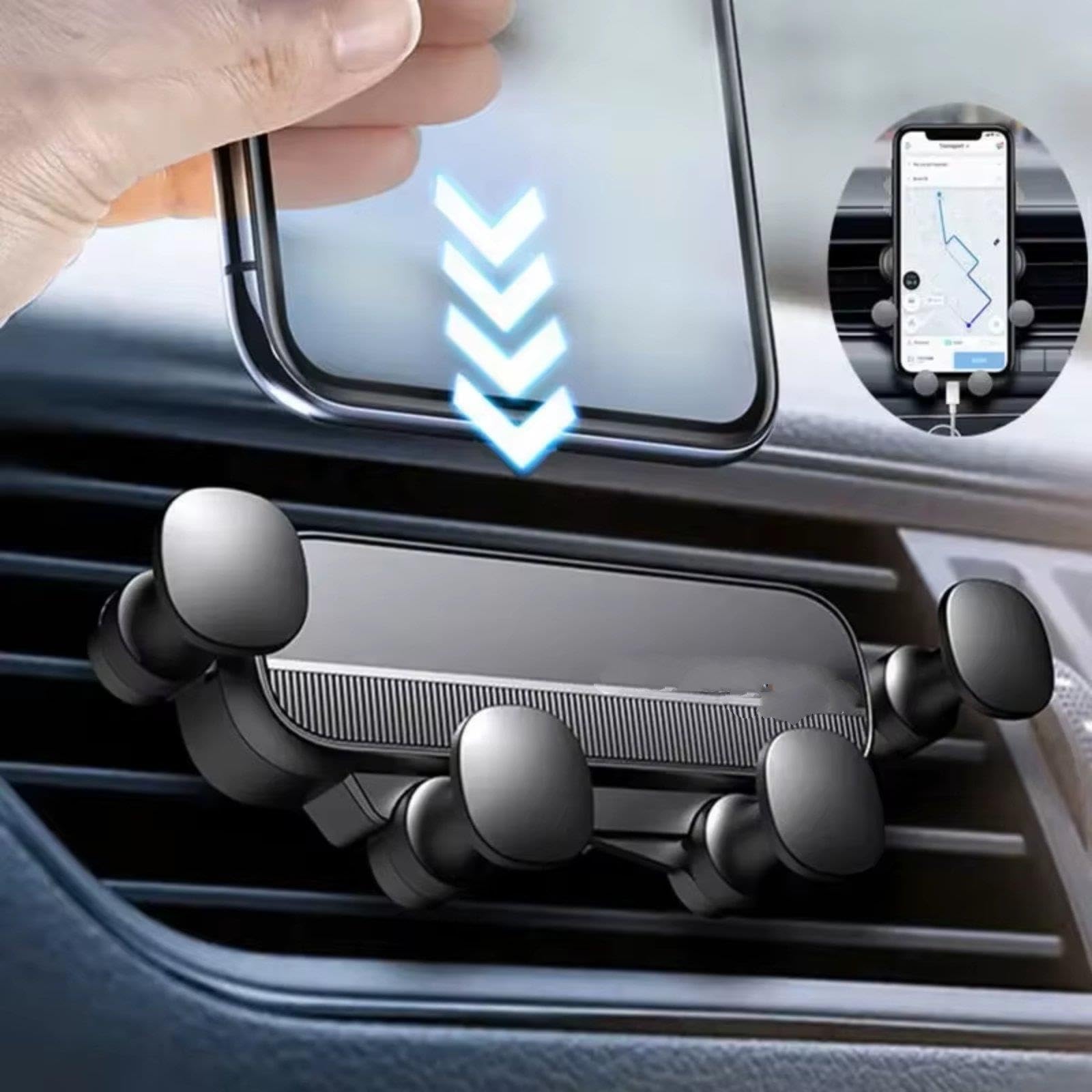 Support Téléphone Voiture Support Mobile Grille aération