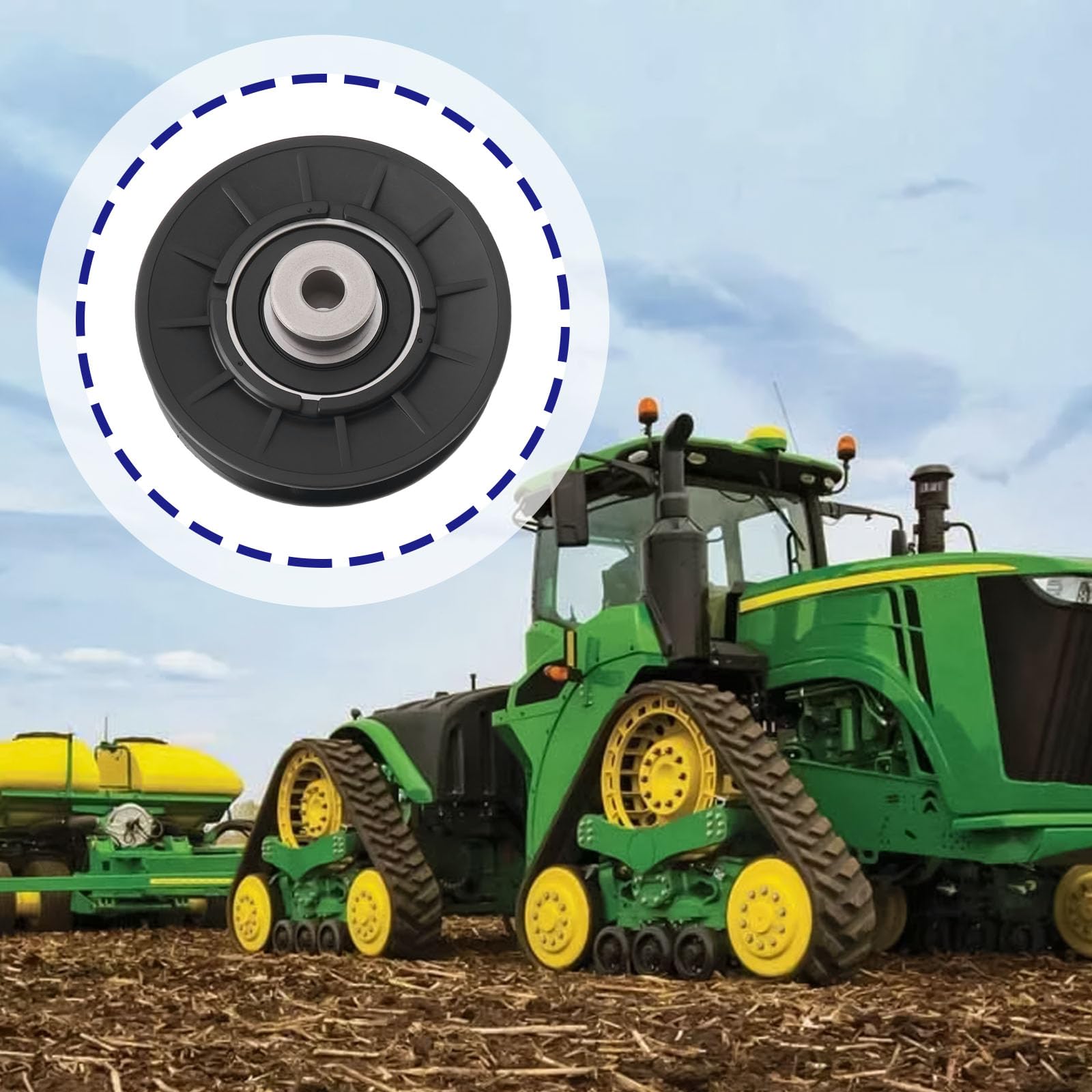 ECSiNG Poulie de courroie trapézoïdale AM121967 AM107334 pour tracteurs John Deere LT LT160 133 150 155 160 180 STX38