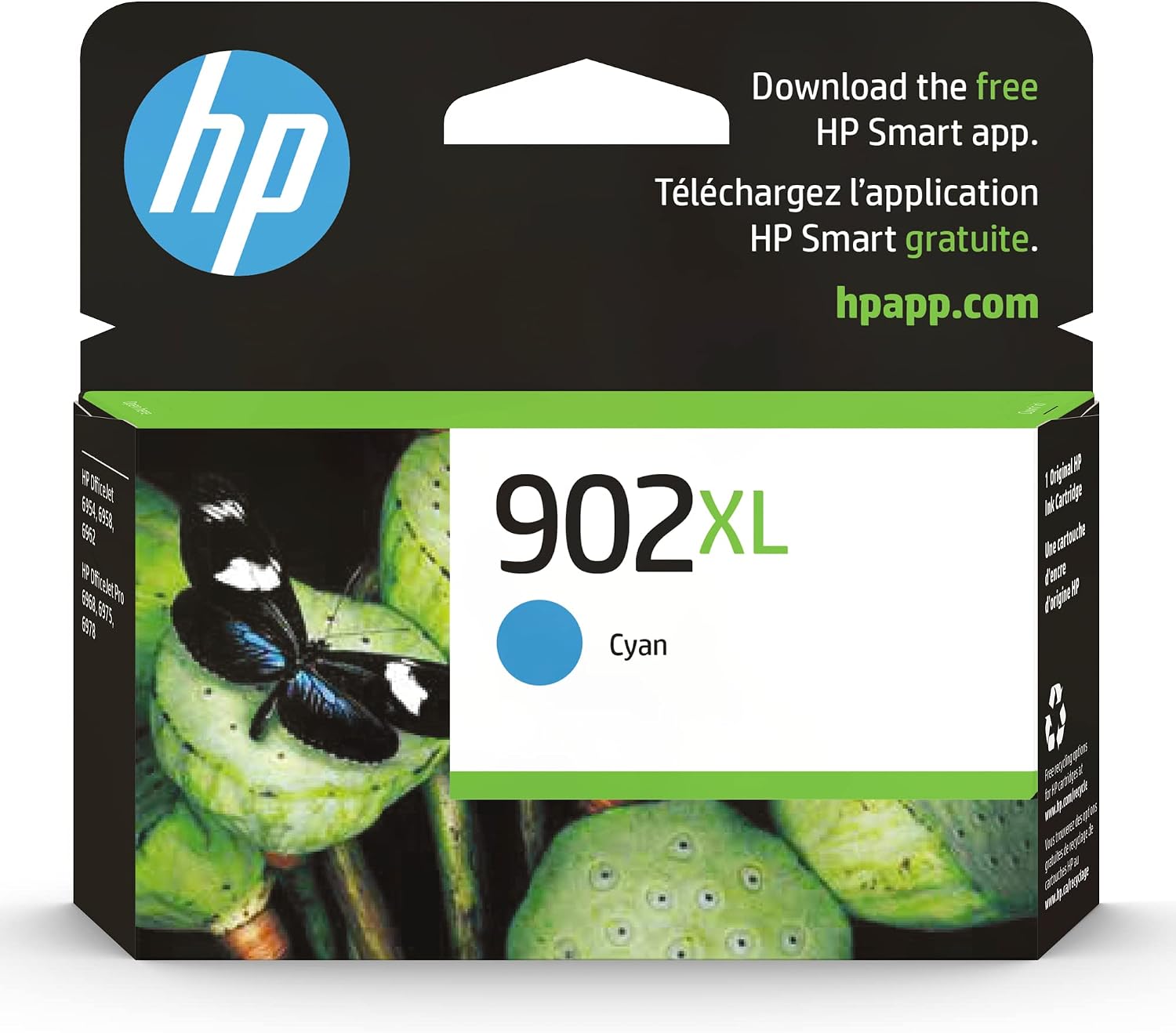 Original HP 902XL Cyan High-yield Ink 