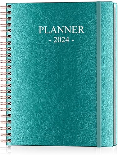 Agenda 2024  Agenda semanal y mensual desde enero de 2024 a diciembre de 2024, 9 x 11 pulgadas, 12 pestañas mensuales, bolsillo interior, funda de disponible en Yaxa Peru