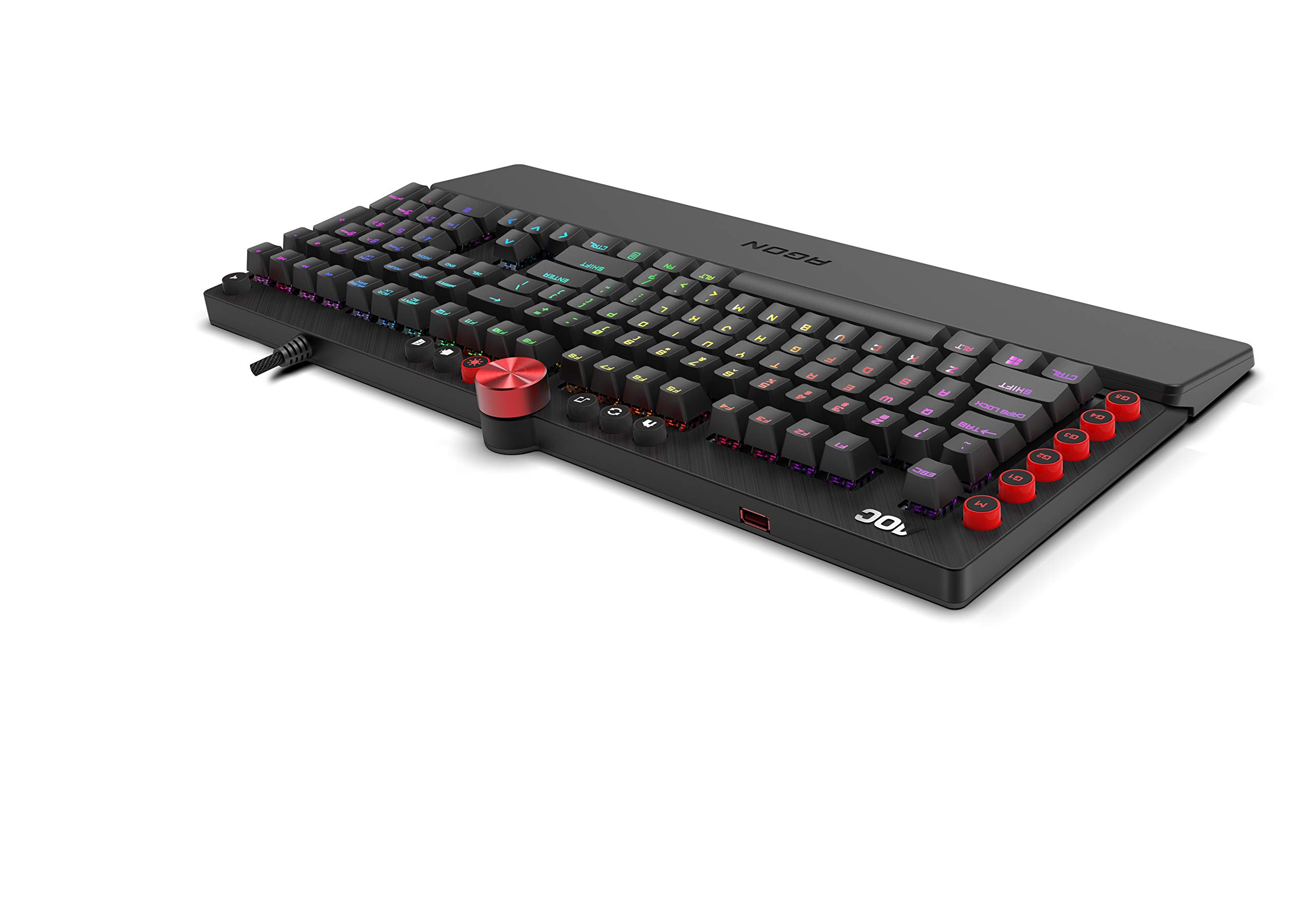 Agon by AOC AGK700 Tastiera da gioco - Layout italiano - Interruttori Cherry MX Red - Anti-Ghosting - Software AOC G-Tools - Rollover N-Key