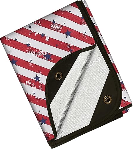 Miniatura 8 de BESTHUNTINER Manta de supervivencia resistente, manta térmica de lona reflectante multifuncional, 60 x 83 pulgadas, impermeable, a prueba de arena,