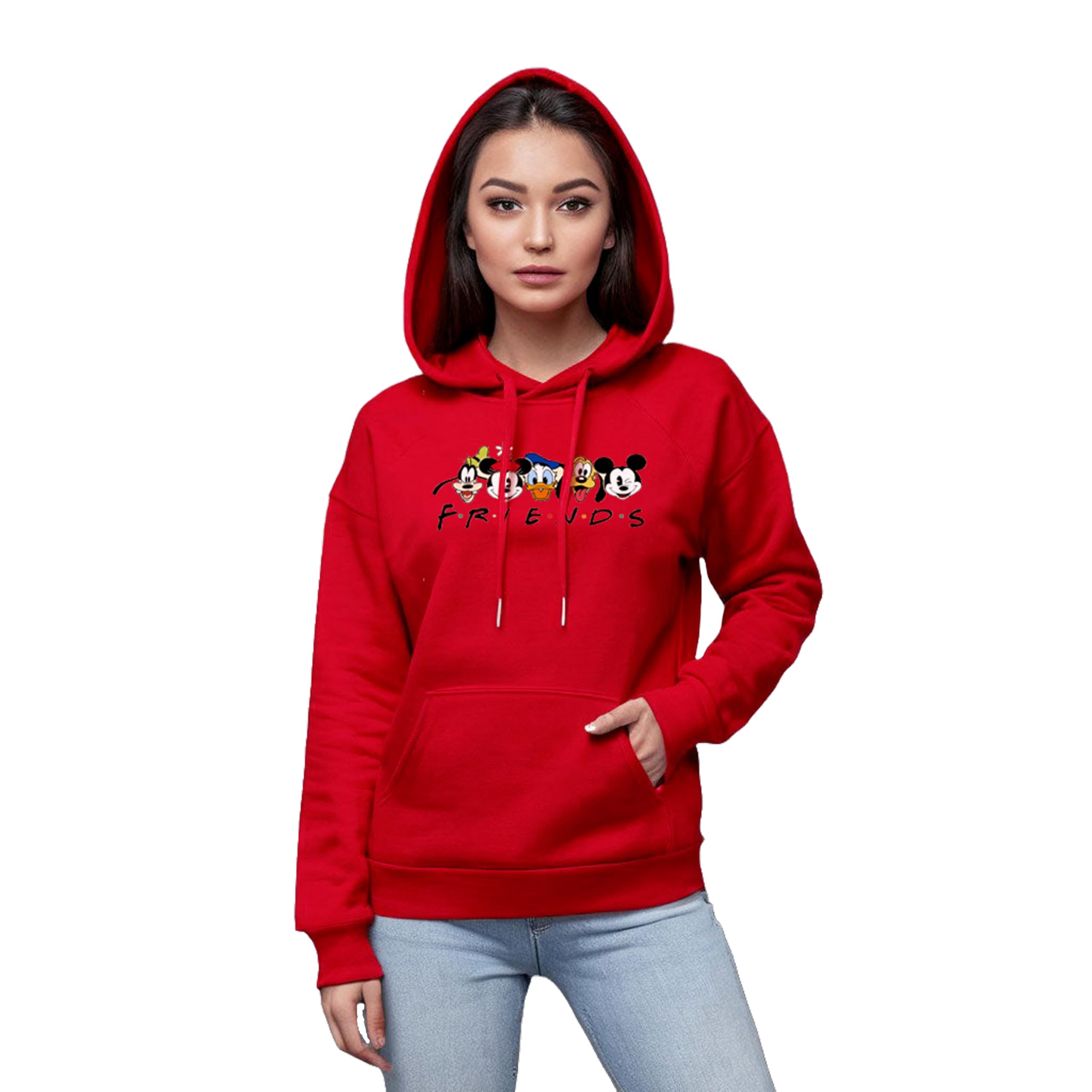 BUYBeB Friends Characters Printed Women's Hooded Sweatshirt | Winter Hoodie for Girls-image-18