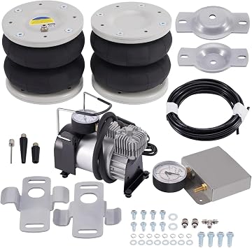 Car Shock Absorber Air Suspension Kit with Compressor for Fiat for Ducato 1994-2023 4 Ton Air Suspension Bellow Bag Assist Kit Shock Absorber