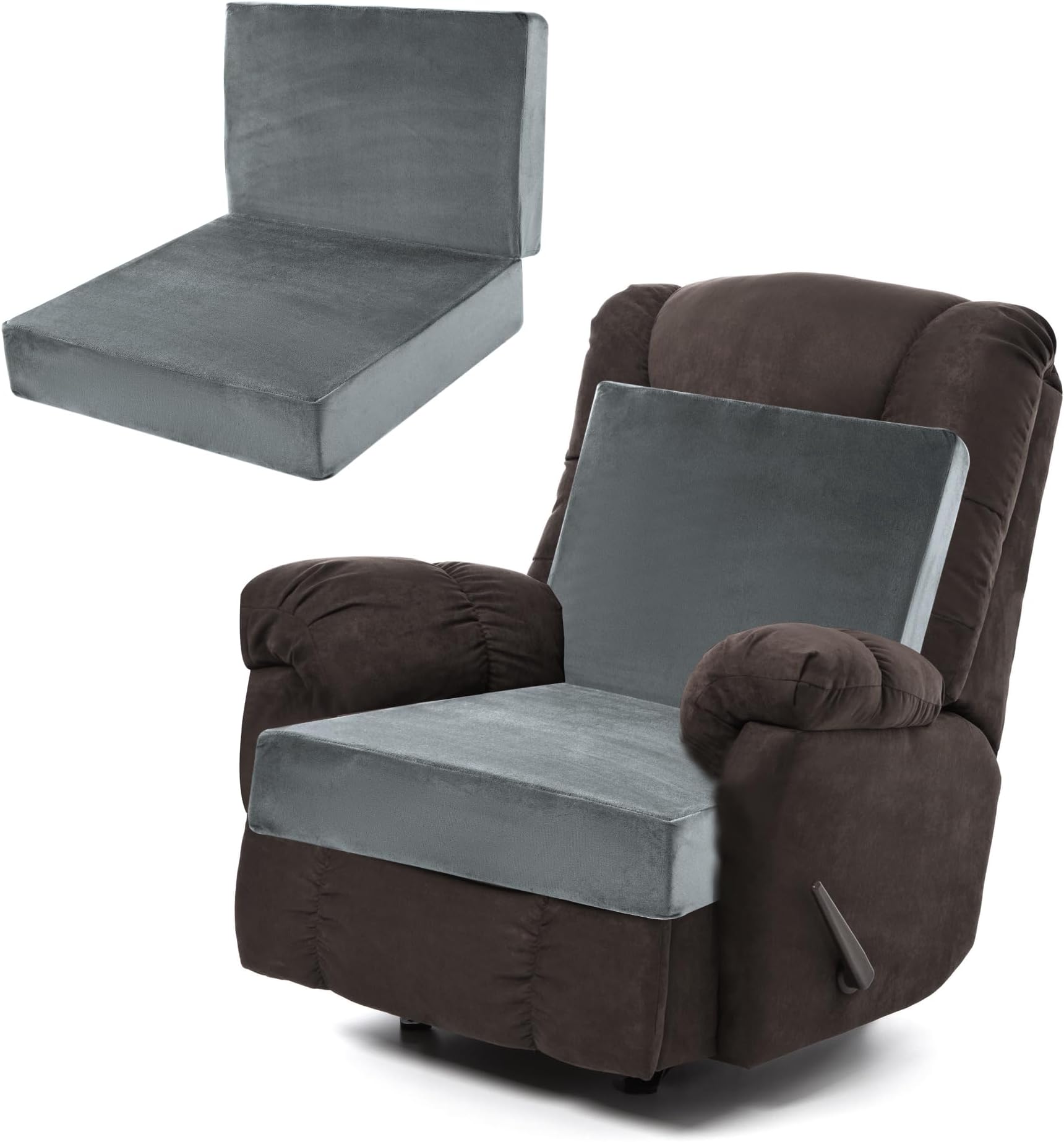 MINUPWELL Extra Large seat Cushions, 6" Deep Thicker