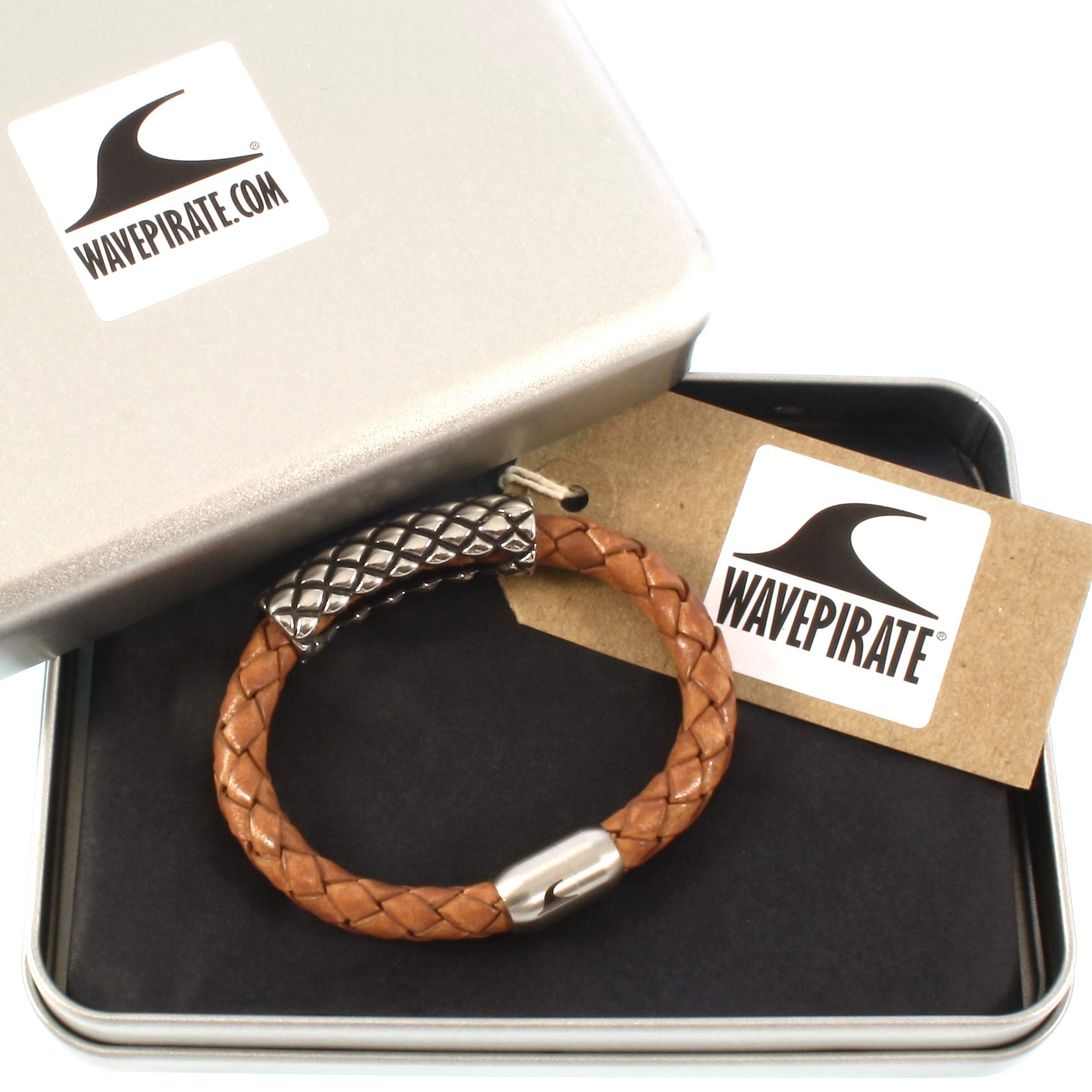 Leder-Armband MAX Cognac Surfer Herren