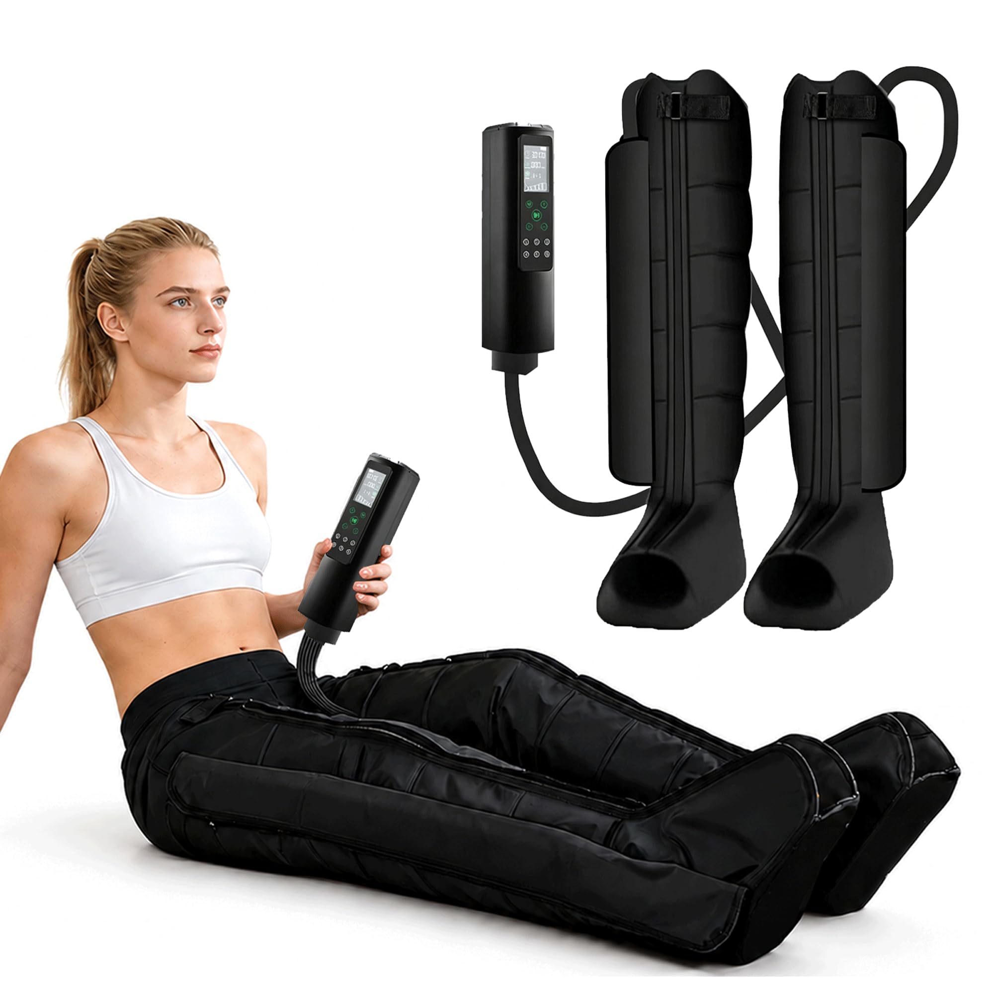 LoJax Beinmassagerät Luftkompression für Durchblutung Schmerz, 12 Programme