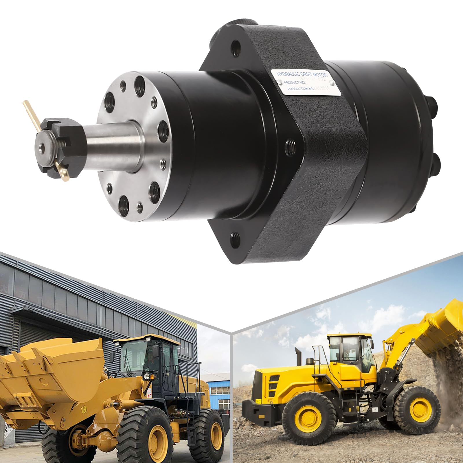 10 kW żeliwny hydrauliczny silnik kołowy, stosowany w maszynach do formowania wtryskowego, statkach, wciągnikach, maszynach inżynieryjnych żeliwny lekki (mniej niż 7,50 kg)