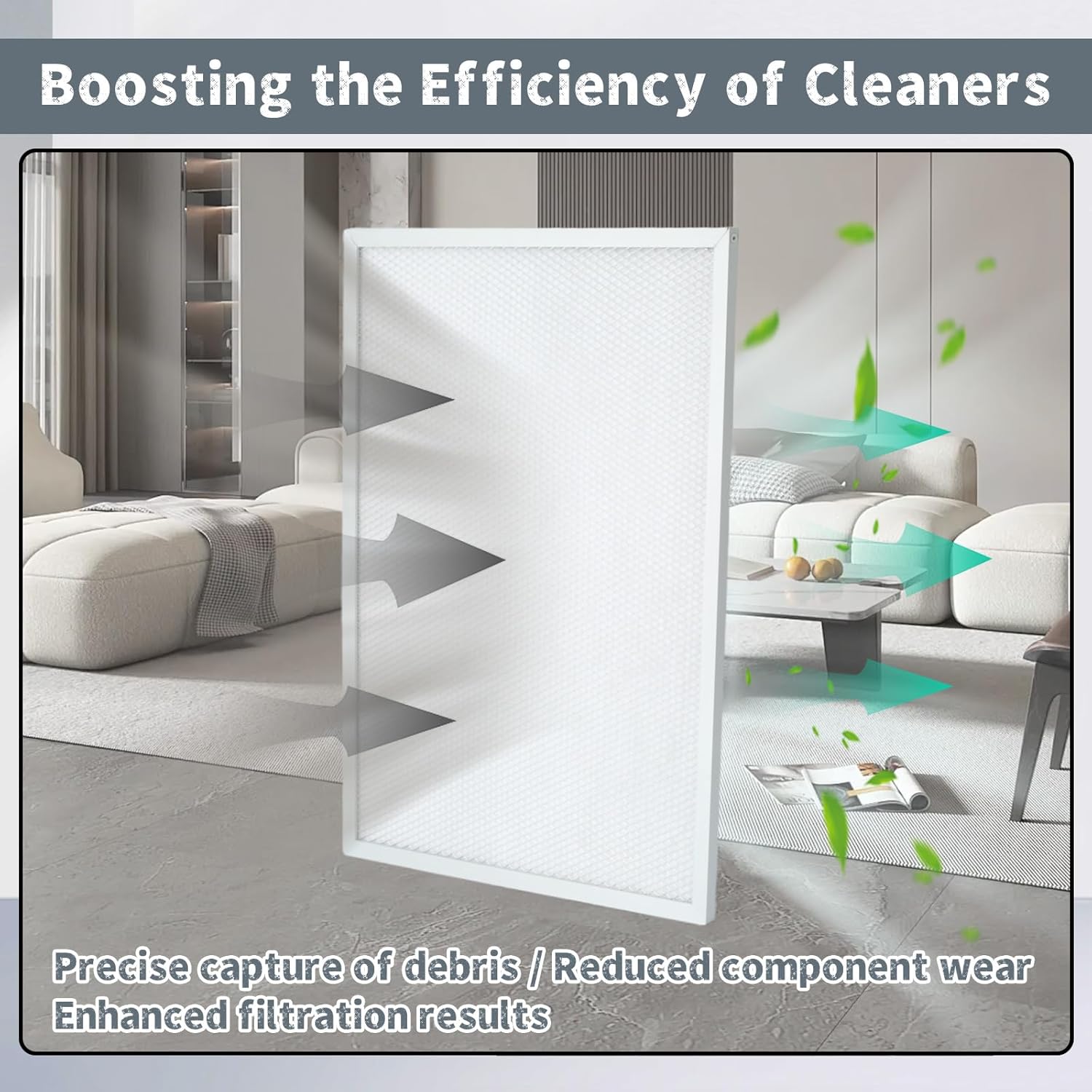 4Pcs 50000293-002 Post Filter Compatible with HoneyWell Electronic Cleaner F300E F300A F50F F58F Series 16" x 25" Equipment Models Replacement Parts 16" x 12.5"