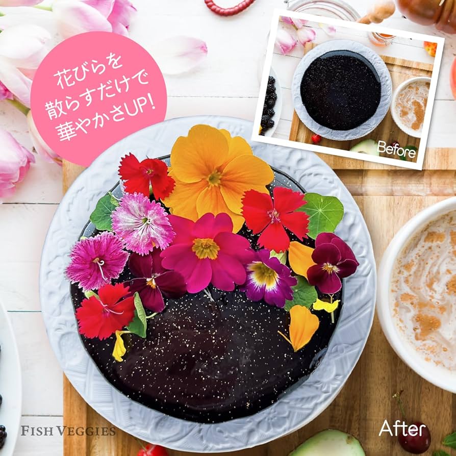 はるえいようはな 暖色系詰め合わせ】エディブルフラワー・化学肥料/農薬不使用の