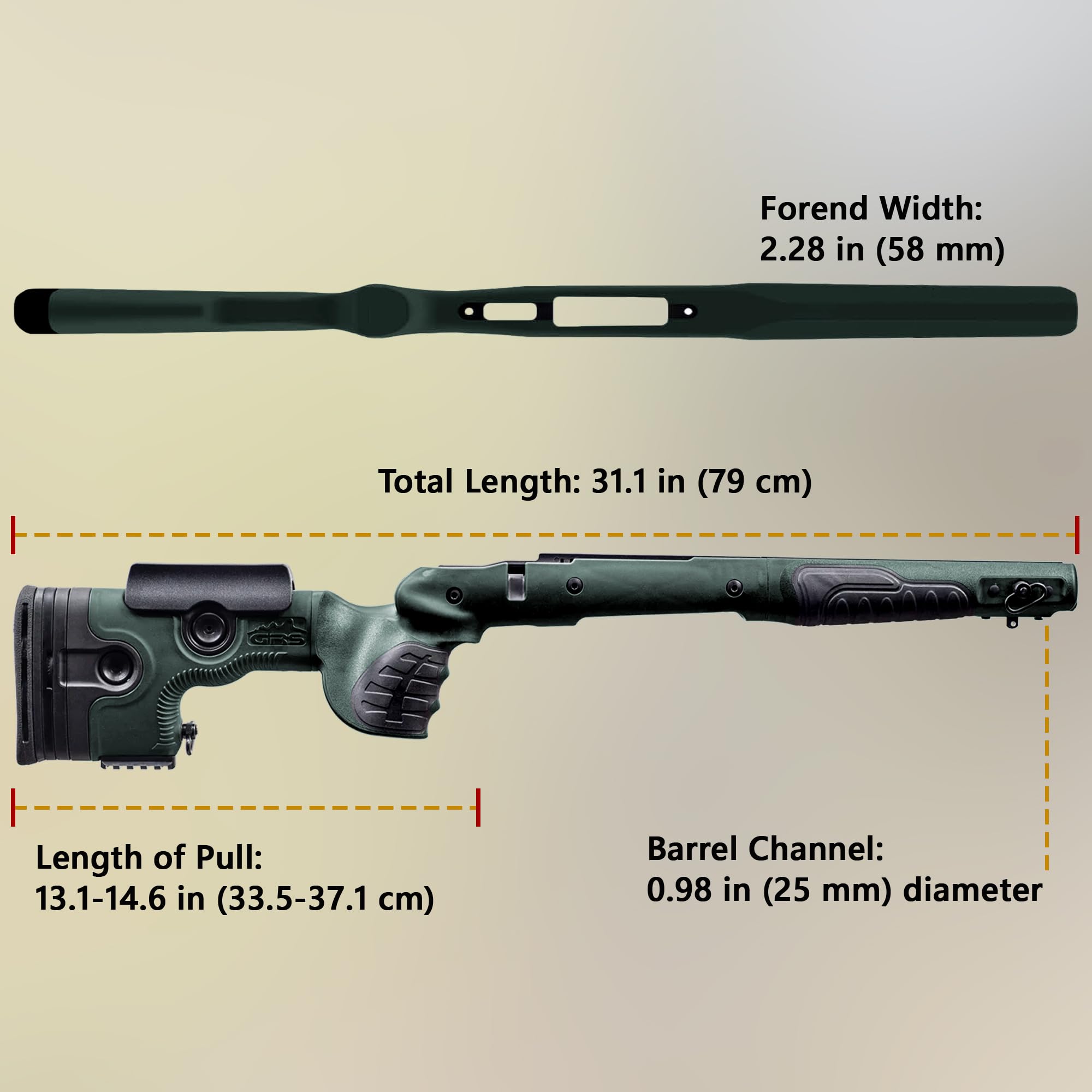 GRS Bifrost Tikka T3/X, Green